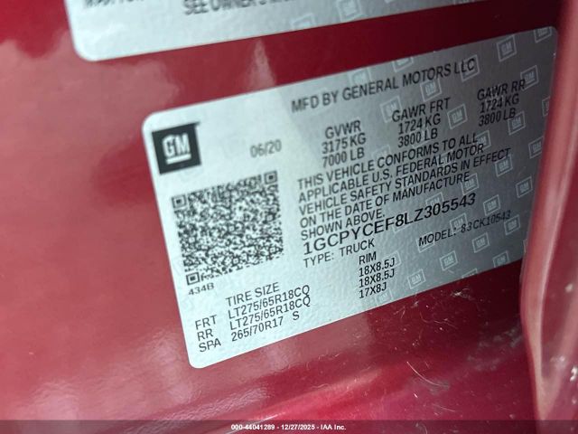 Chevrolet Silverado 1500 4wd  Short Bed Custom Trail Boss Image 8