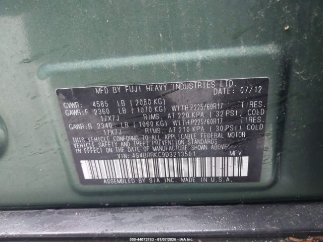 Subaru Outback 2.5i Limited Image 10