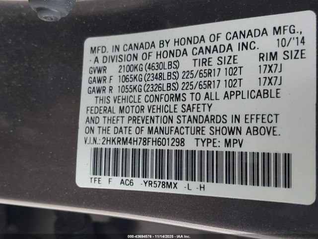 Honda CR-V Ex-l Image 13