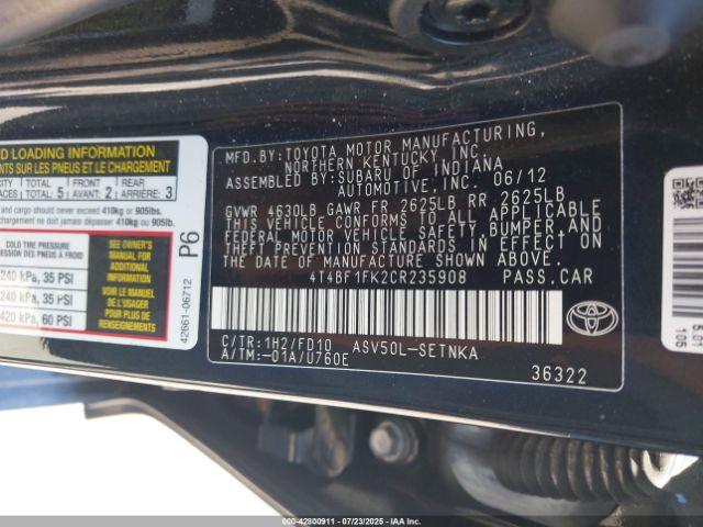 Toyota Camry Le Image 14